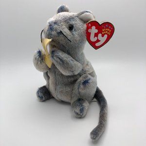 ORIGINAL Ty Beanie Baby Retired "Cheddar" the Mouse 2002